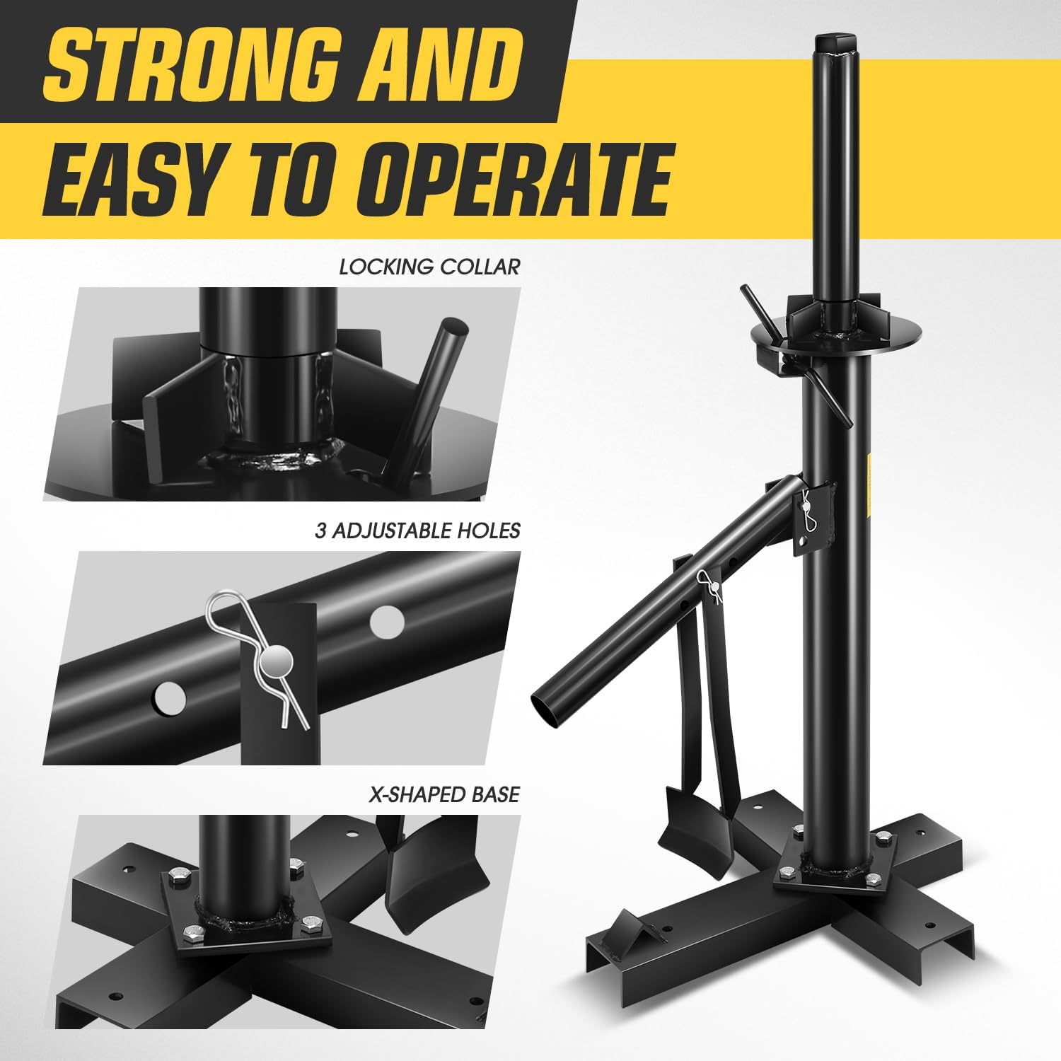 DNA Motoring Manual Tire Changer Portable Hand Bead Breaker Tire Machine for 15" to 21" Tires Tire Mounting Machine for Car Truck Home Garage Small Auto Shop, TOOLS-00781