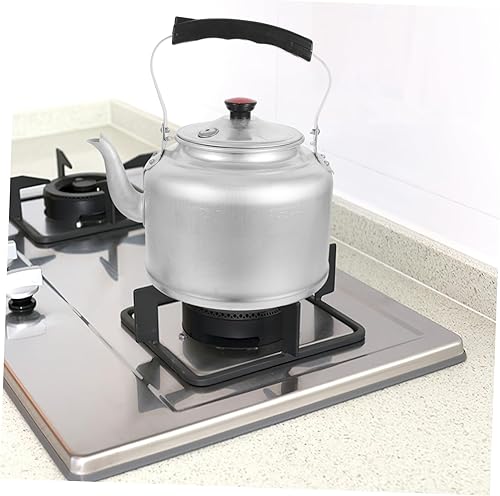 Miniatura 3 de Hervidor de té vintage con capacidad para silbar, diseño de mango escaldado para cocina y té para uso en estufa, estilo aleatorio