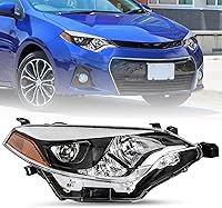 Vista 15 de SOCKIR Conjunto de faros delanteros para 2014 2015 2016 Toyota Corolla Base/CE/C/LE Eco/LE/L/S Plus/S/Sedan de 4 puertas. Proyector LED de repuesto