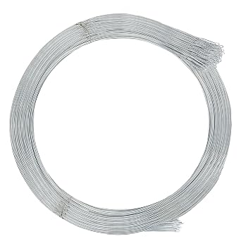 160 Roll Baling Wire 14 Gauge 14 Feet, Multi Purpose Galvanized Steel Bailing Wire Bulk Bundle Single Loop for Packaging Tie Cardboard Paper Textiles Plastic