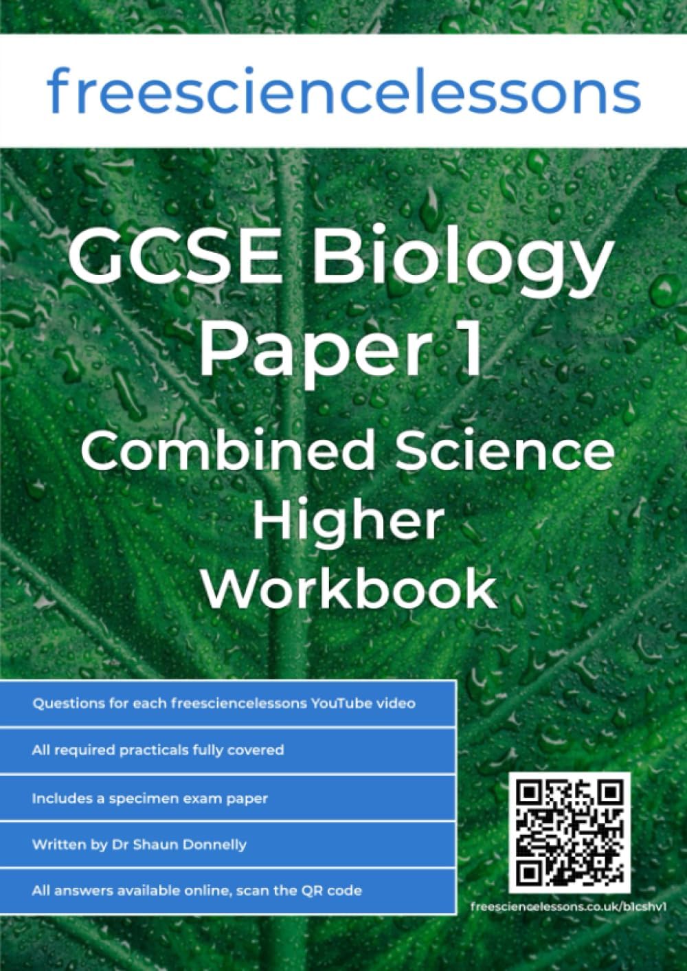 Freesciencelessons GCSE Biology Paper 1: Combined Science Higher Workbook (Freesciencelessons GCSE Combined Science Higher Tier)
