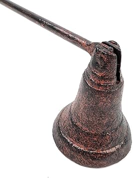 Black Ginger Cast Iron Candle Snuffer, Traditional Design, 30cm (Bee)
