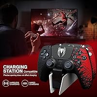 Vista 7 de Darno Funda de silicona antideslizante para controlador Ps5, accesorios para controlador Ps5, suave cubierta protectora para el agarre del control