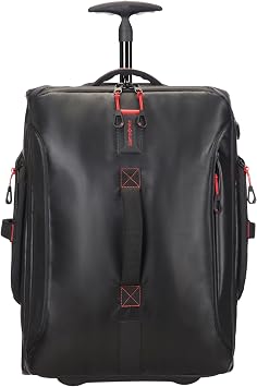 Samsonite Paradiver Light – Travel Bag/Backpack with 2 Wheels S, 55 cm, 51 L, Black (Black)
