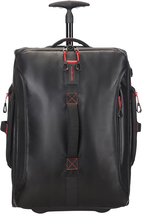 Samsonite Paradiver Light – Travel Bag/Backpack with 2 Wheels S, 55 cm, 51 L, Black (Black)
