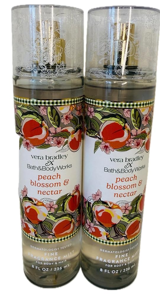 Bath & Body Works Fine Fragrance Mist Peach Blossom & Nectar 2 Pack