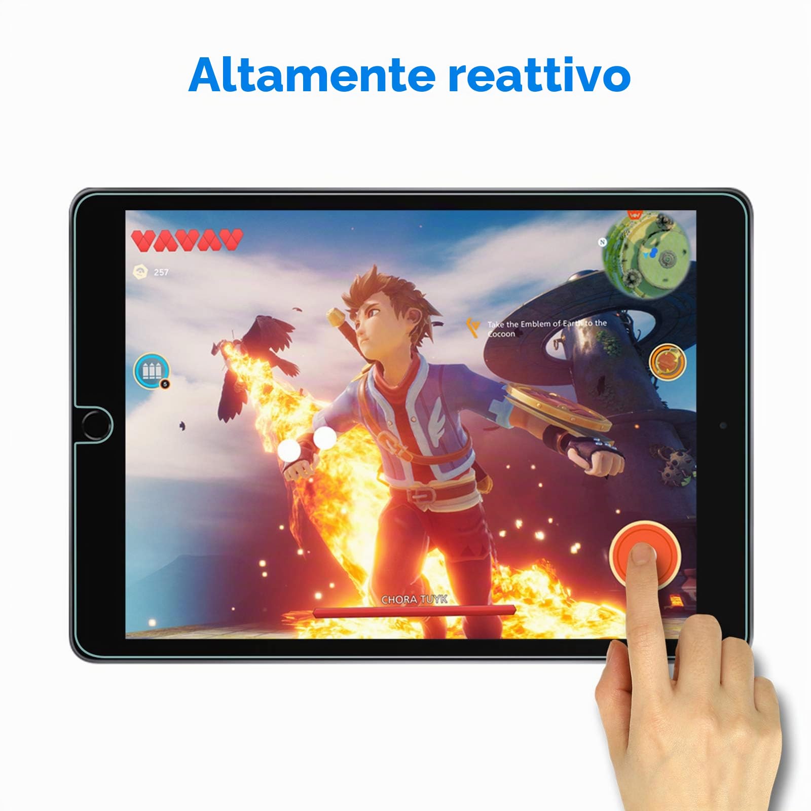 JETech Pellicola Protettiva Vetro Temperato per iPad 10,2 Pollici 9/8/7 Generazione (2021/2020/2019)