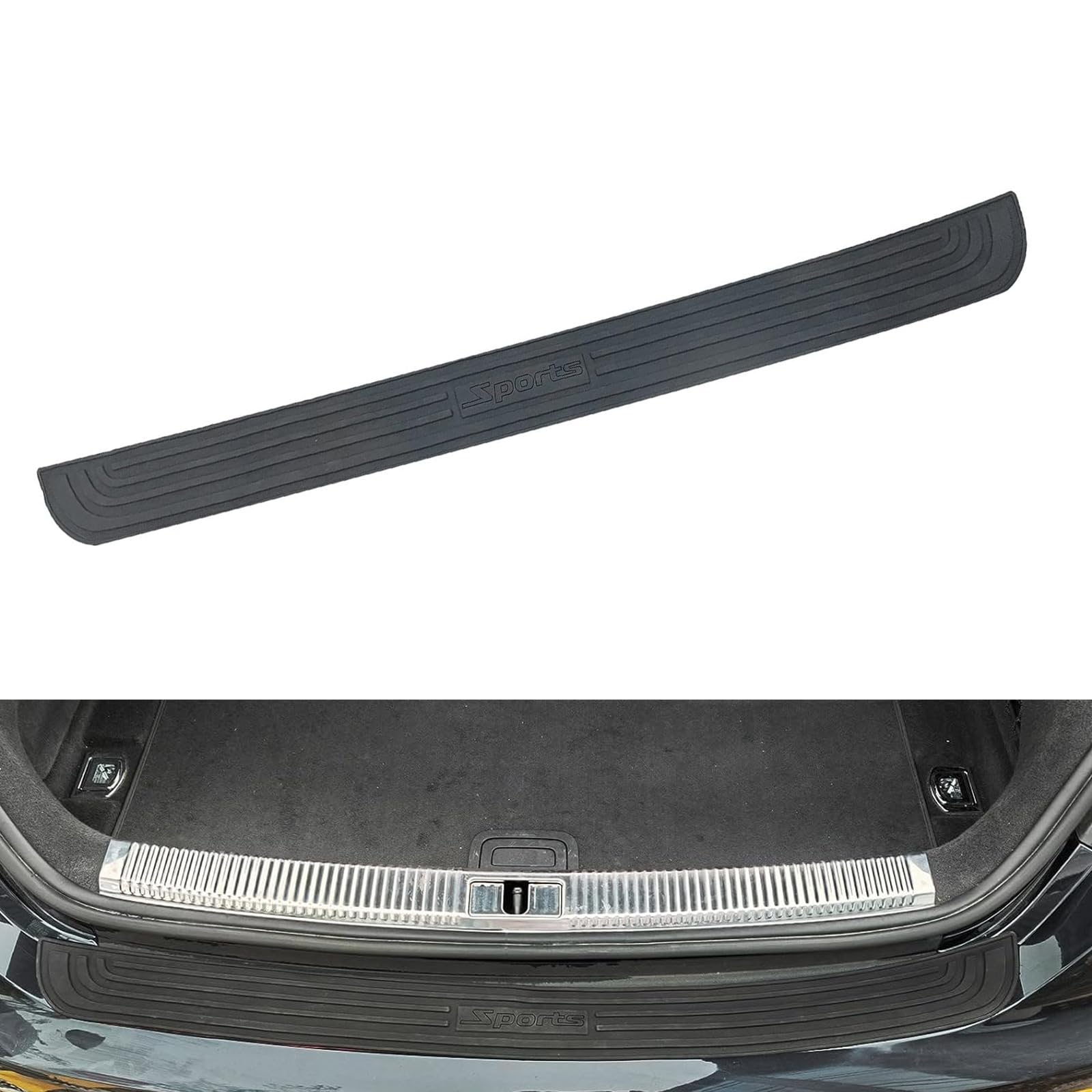 Slykew 1 PC Car Trunk Door Sill Protection Guard, 35.4