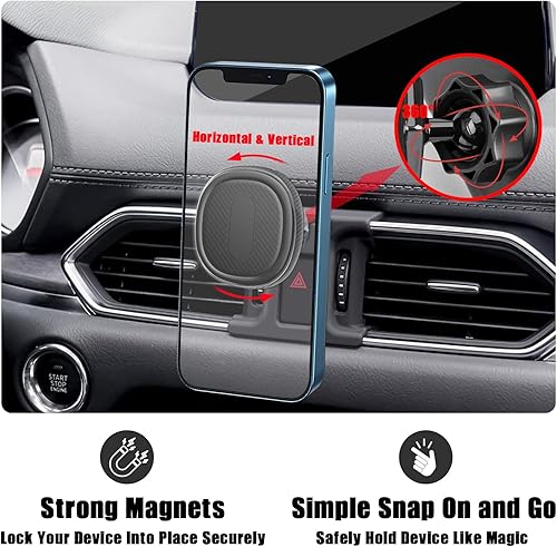 Miniatura 4 de Mengfly Soporte para teléfono de coche soporte para teléfono de ventilación de aire soporte para coche para Mazda CX-5 2017 2018 2019 2020 2021 CX-8