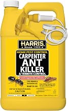 Harris Carpenter Ant Killer & Termite Control Treatment, Kills On Contact, Odorless & Non-Staining Formula, 128 Oz