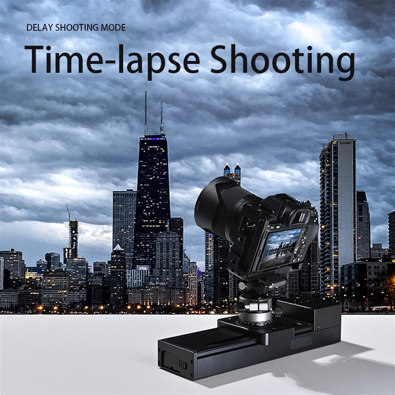 Outdoor Time Lapse Camera Chocolate Brown SE Built-in Motorized Camera Slide Rail for DSLR Cameras Ball Head App Control Dolly Time Lapse Shooting