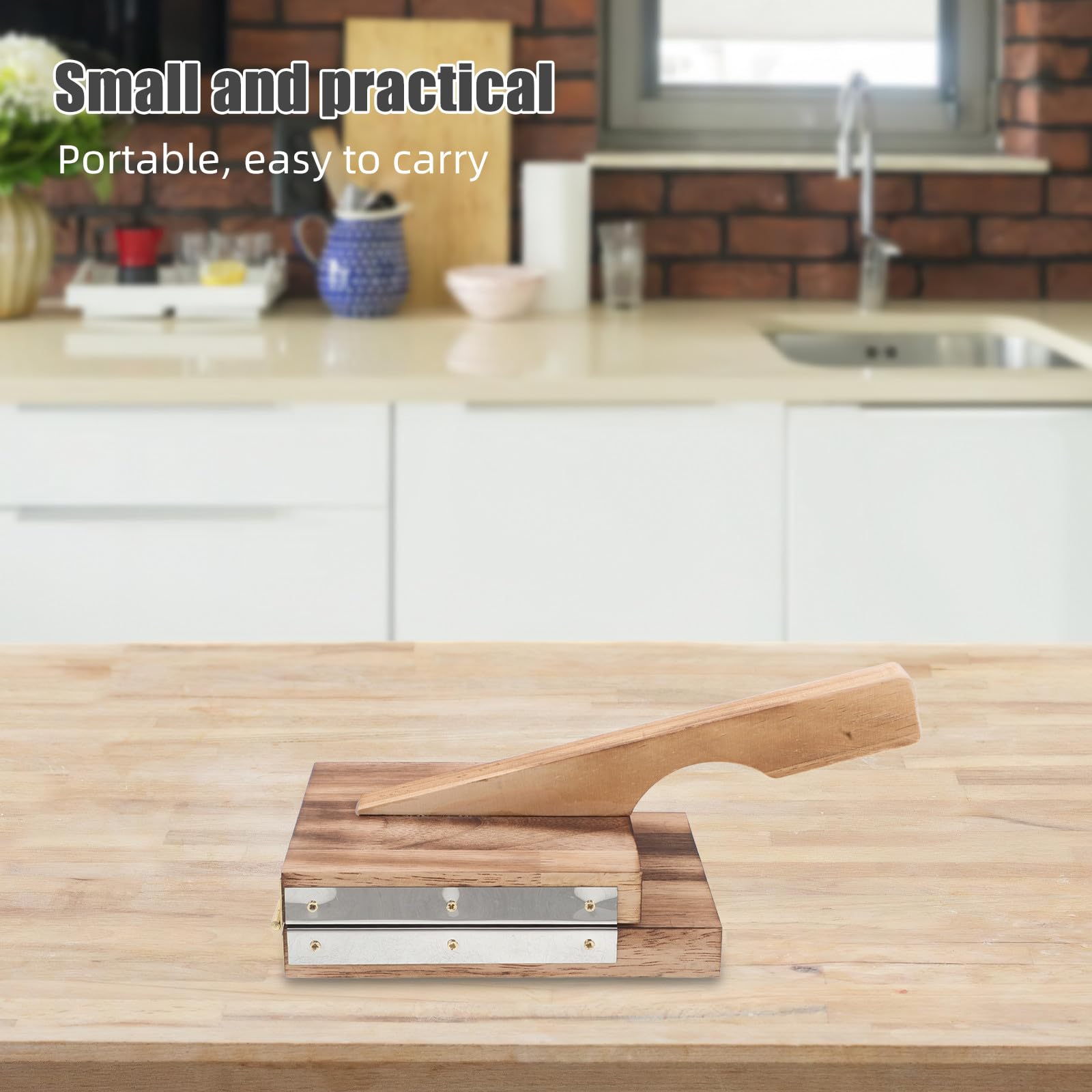 DOITOOL Stampo per gnocchi in legno - Strumento di pressatura manuale per tortillas con pasta per gnocchi - Pressa per pasta per dolcetti e feste festive