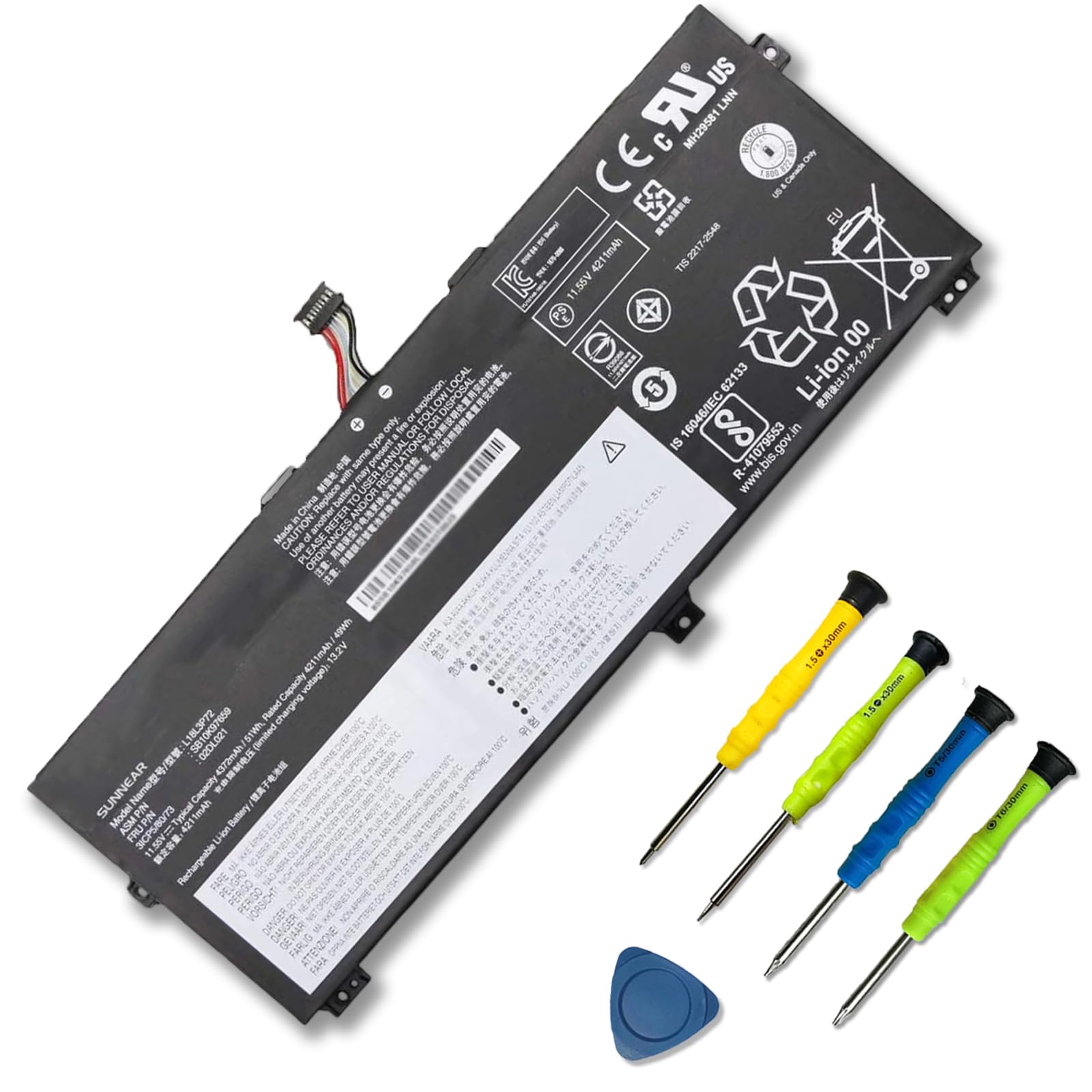 Amazon.com: SUNNEAR L18L3P72 Laptop Battery Replacement with