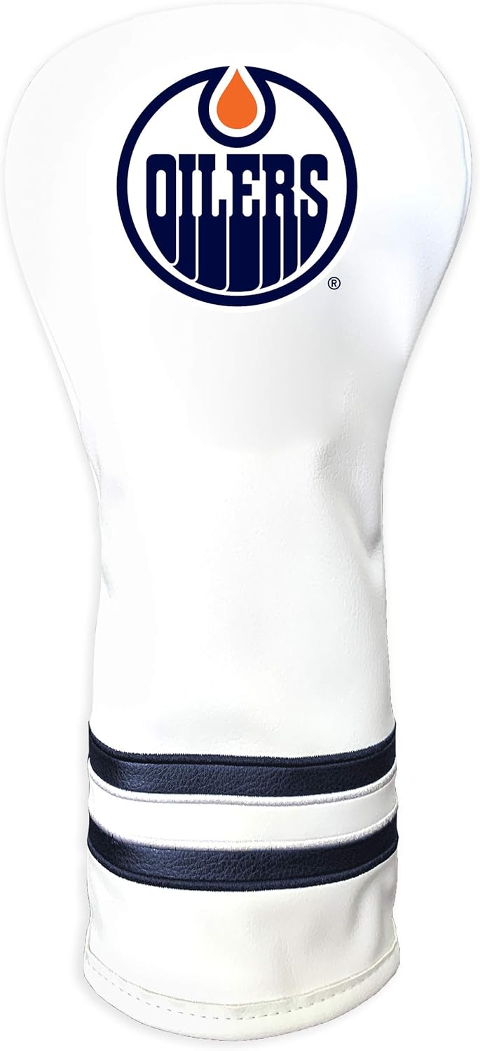 Team Golf NHL Edmonton Oilers White Vintage Fairway Head Cover White