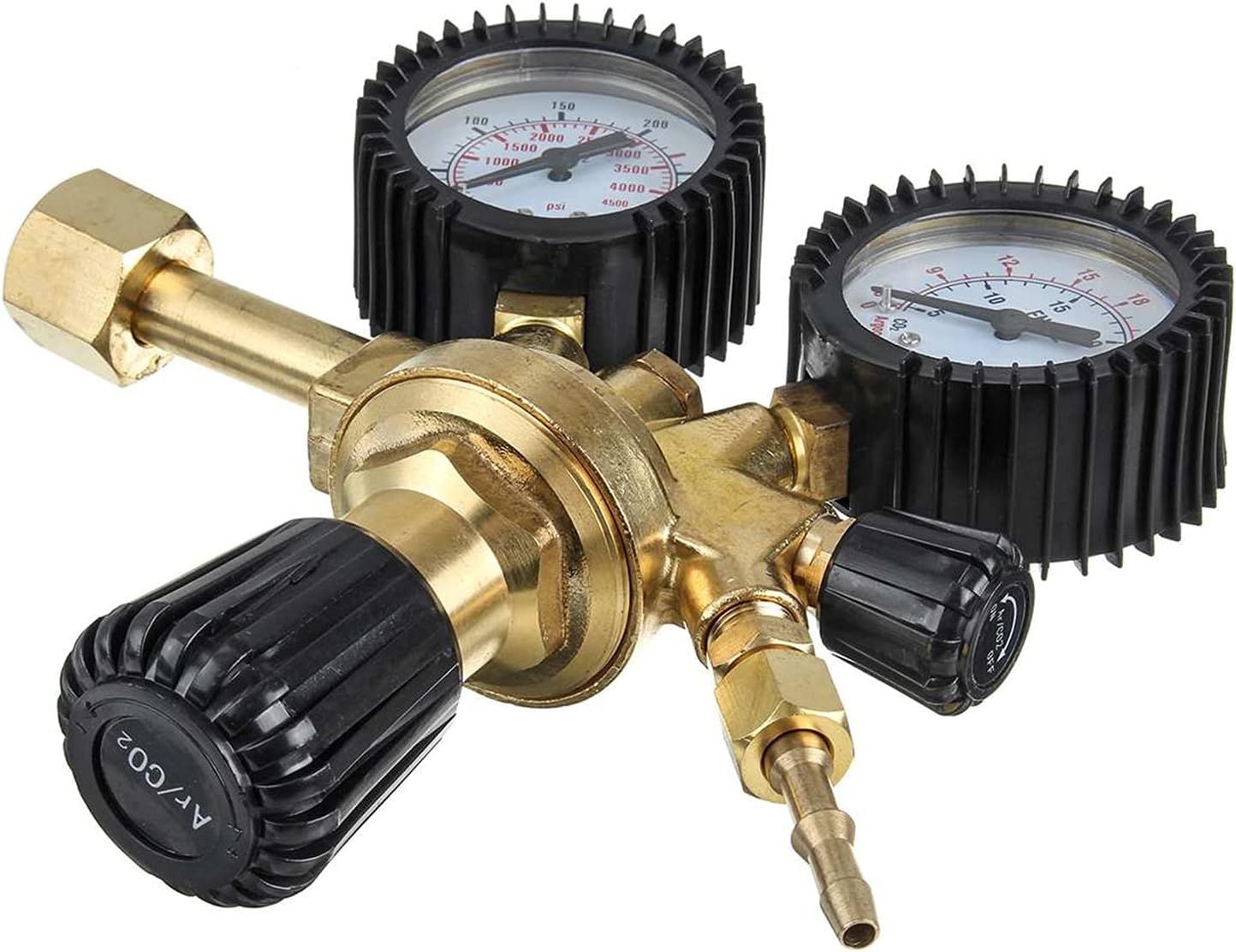 Air Regulator Accessories Argon CO2 Home Gas Bottle Tool Welding r Brass Twin Gauge Mig Tig Pressure Regulator