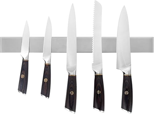 Miniatura 1 de Tira magnética para cuchillos de 18 pulgadas, soporte magnético para cuchillos de acero inoxidable 1810, barra magnética para cuchillos, soporte