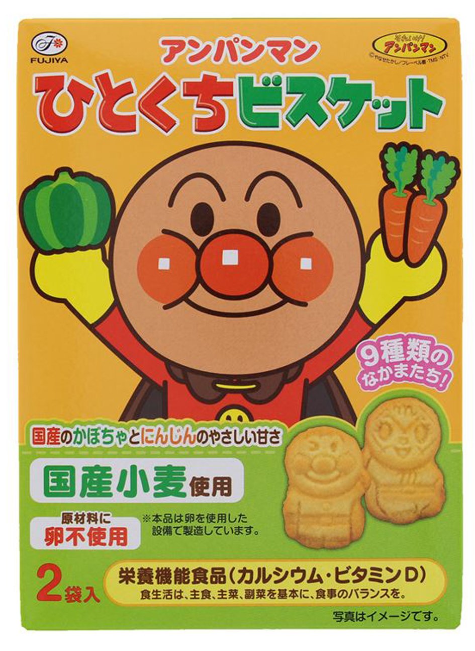 Fujiya 72g Anpanman bite biscuits 72g ~ 5 boxes [Parallel import]