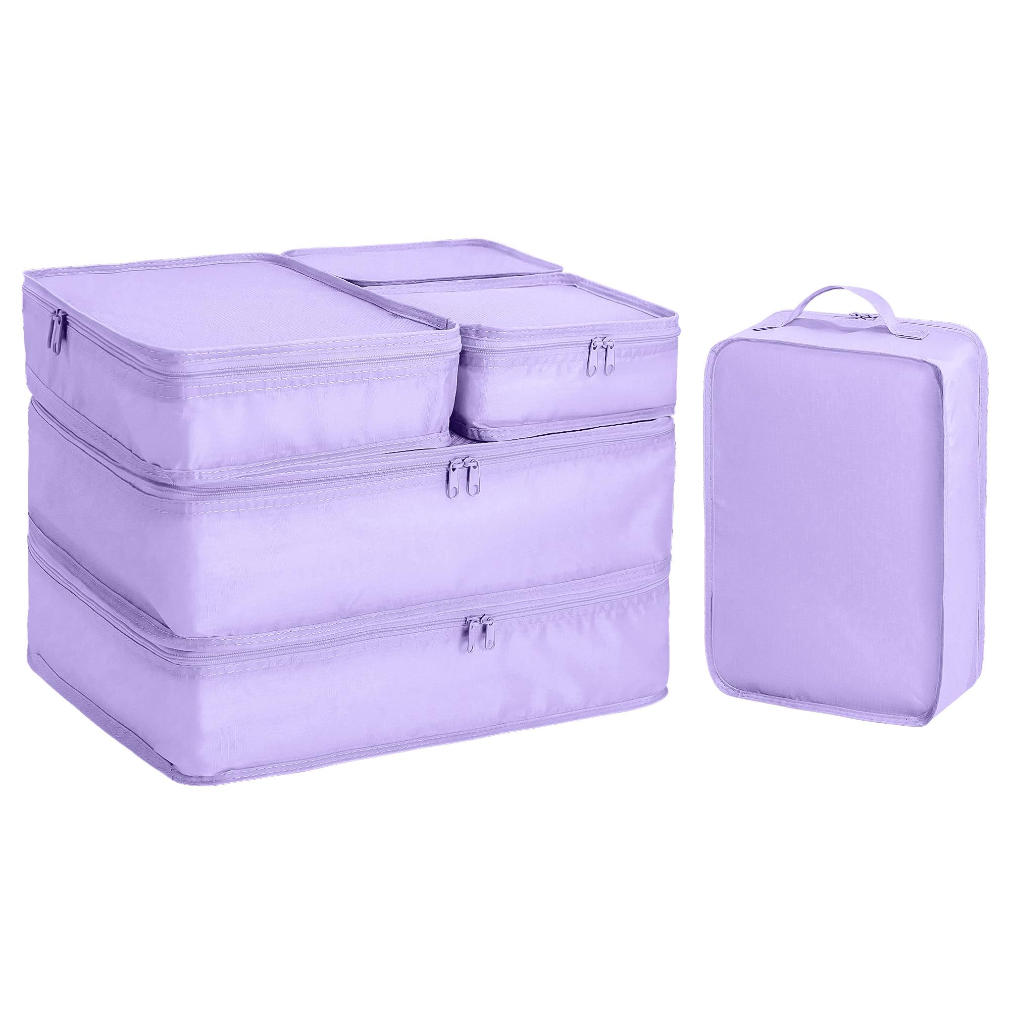 Packing cubes for Travel Luggage Organizer Bags 6 Set Packing Cubes for Suitcases Travel Essentials for Carry on Mesh Suitcase Organizer with Shoe Bag