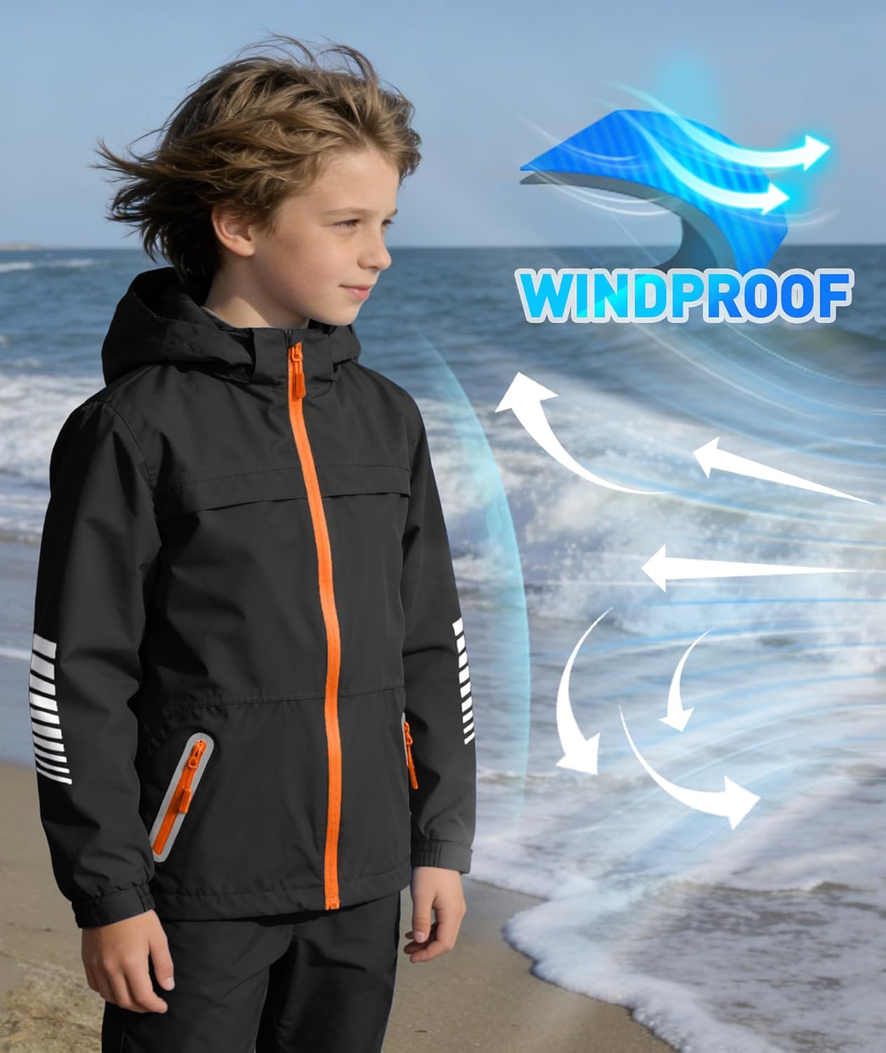 SWISSWELL Kids Rain Suit Boys Girls Waterproof Rain Jacket and Pants for Golf Fishing