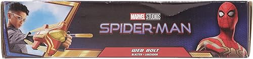 Miniatura 12 de Spider-Man Marvel Web Bolt NERF Blaster juguete para niños, diseño inspirado en películas, incluye 3 dardos Nerf Elite, a partir de 5 años