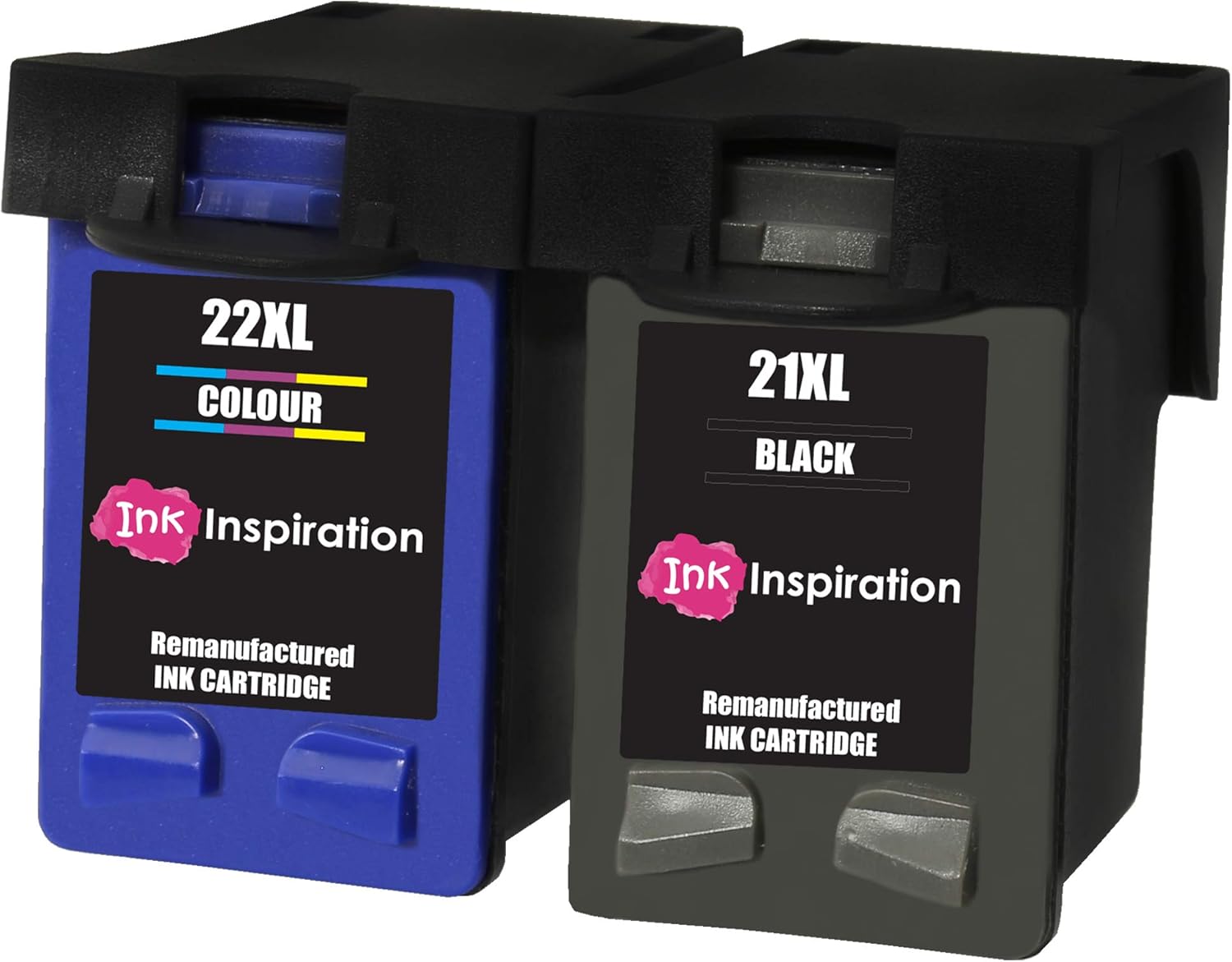 Ink Inspiration® 2 Remanufactured Ink Cartridges Replacement for HP