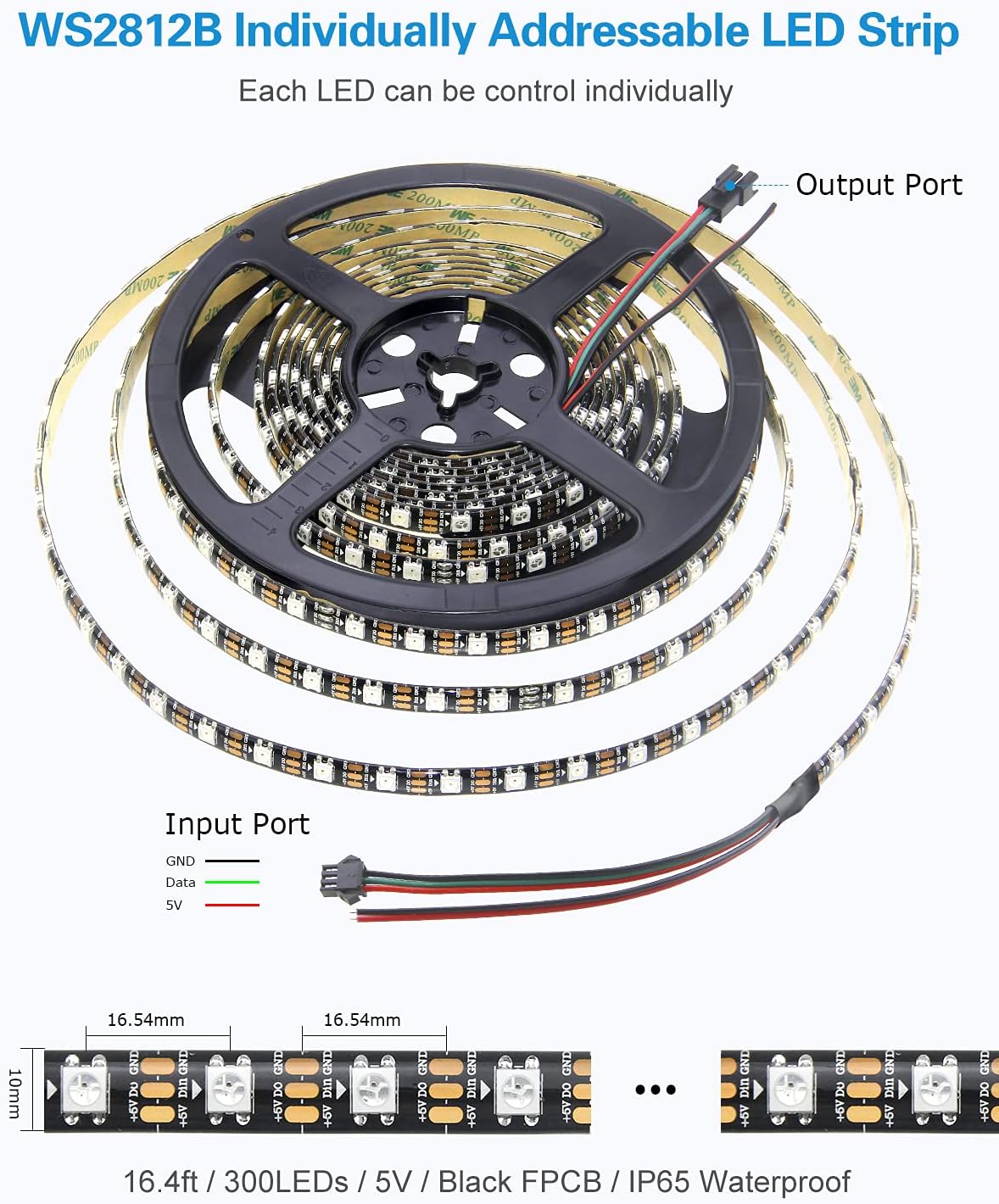 ALITOVE Twinkle Christmas Lights Decor Warm White Star String Lights 10ft Waterproof Black PCB, Eco Version, No Power Supply Controller Holiday Decorations
