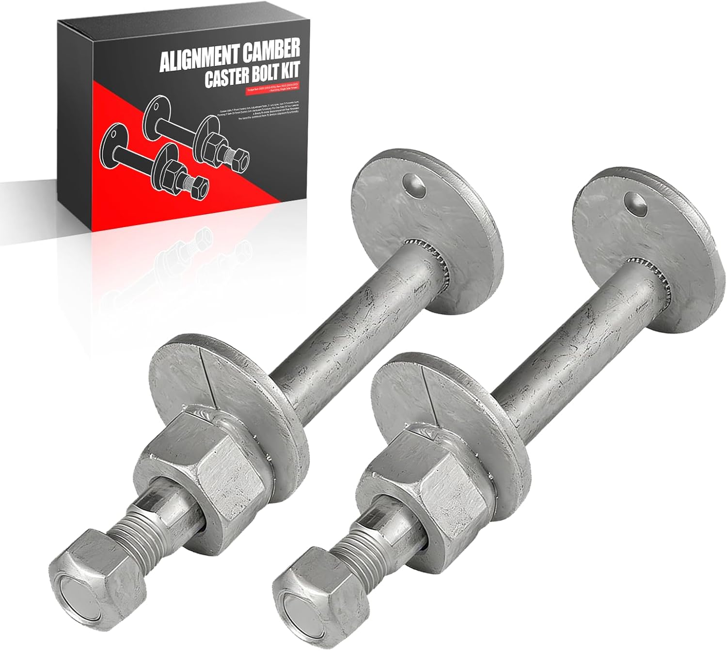 Front Alignment Camber Caster Adjustment Bolt Kit - Compatible with Dodge Ram 2500 (2006-2012) & Ram 3500 (2006-2013) RWD Models - Hardware for One Side