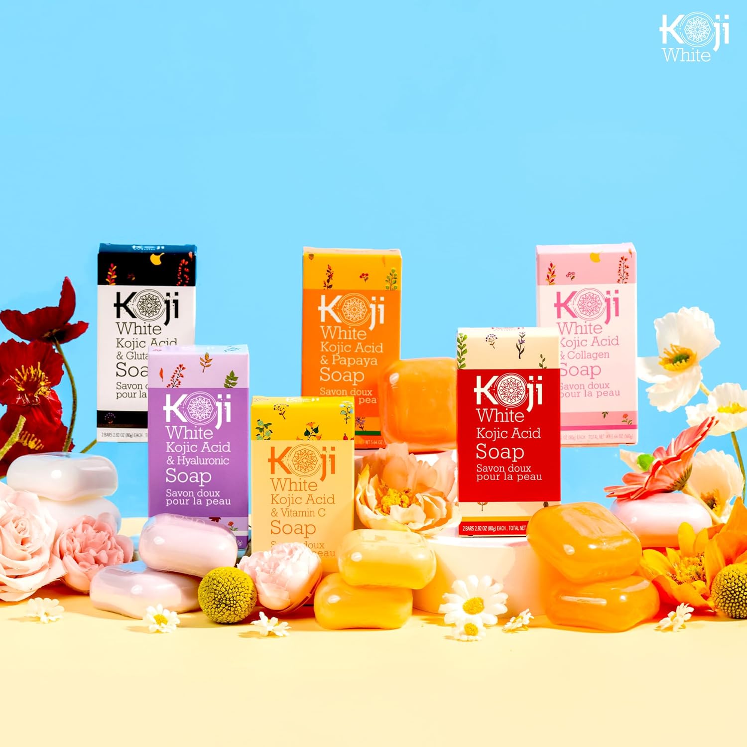 Koji White Kojic Acid & Vitamin C Brightening Soap, Hydrating Face & Body For Radiant Glow Skin, Nourishing, Moisturizing, Cleansing Bar, Vegan, Paraben-Free, 2.82 oz (2 Bars) - Image 9