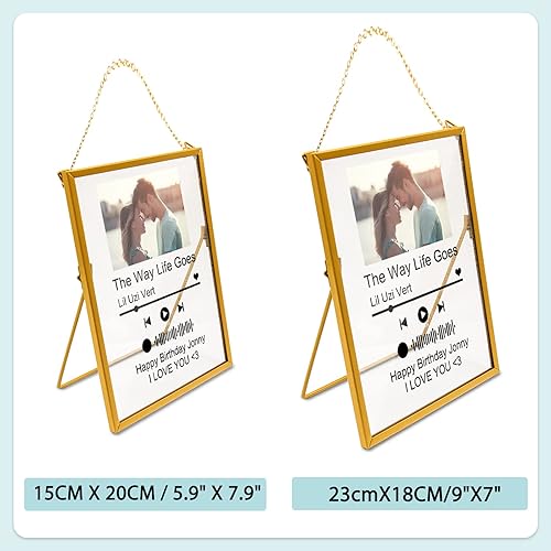 Miniatura 10 de Canción acrílica personalizada con foto personalizada con placa de música transparente Spotif QR, cubierta de álbum de acrílico personalizada,