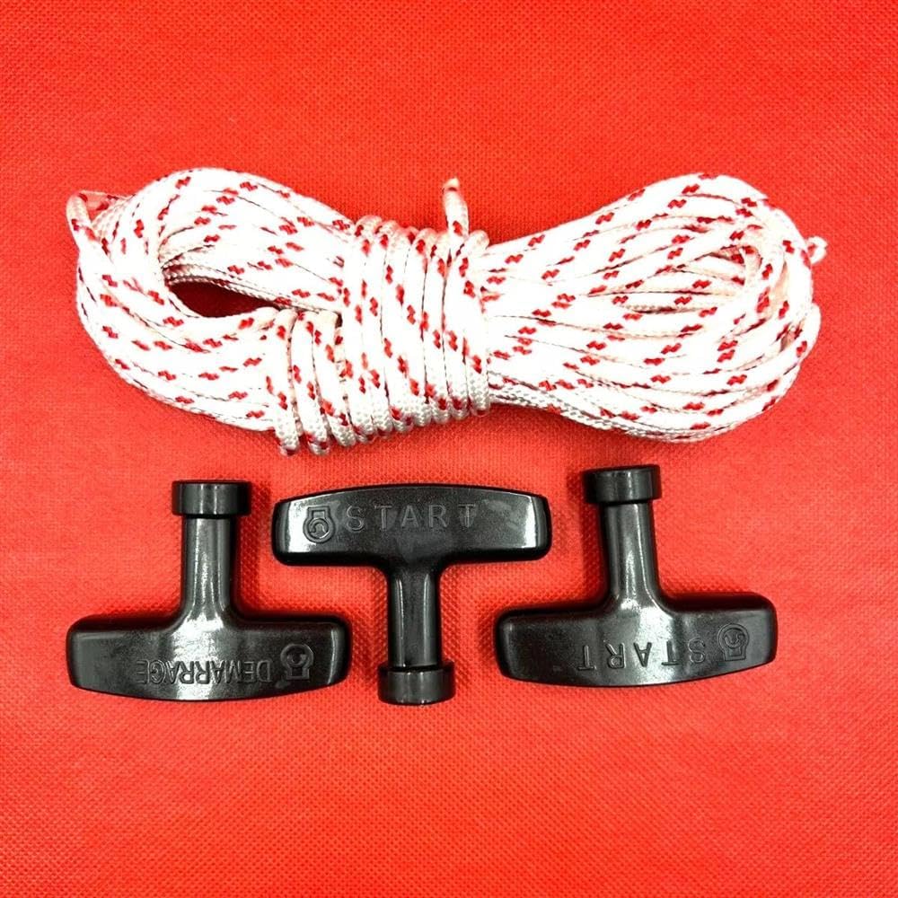 Starter Rope Pull Cord 4.5mm x 10m (30Feet) w Handle. Replacement for Honda OEM