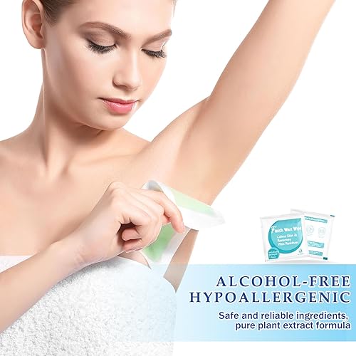 Miniatura 5 de Timgle 200 toallitas de cera de acabado envueltas individualmente después de toallitas de cera a granel, removedor de cera para la piel, limpiador