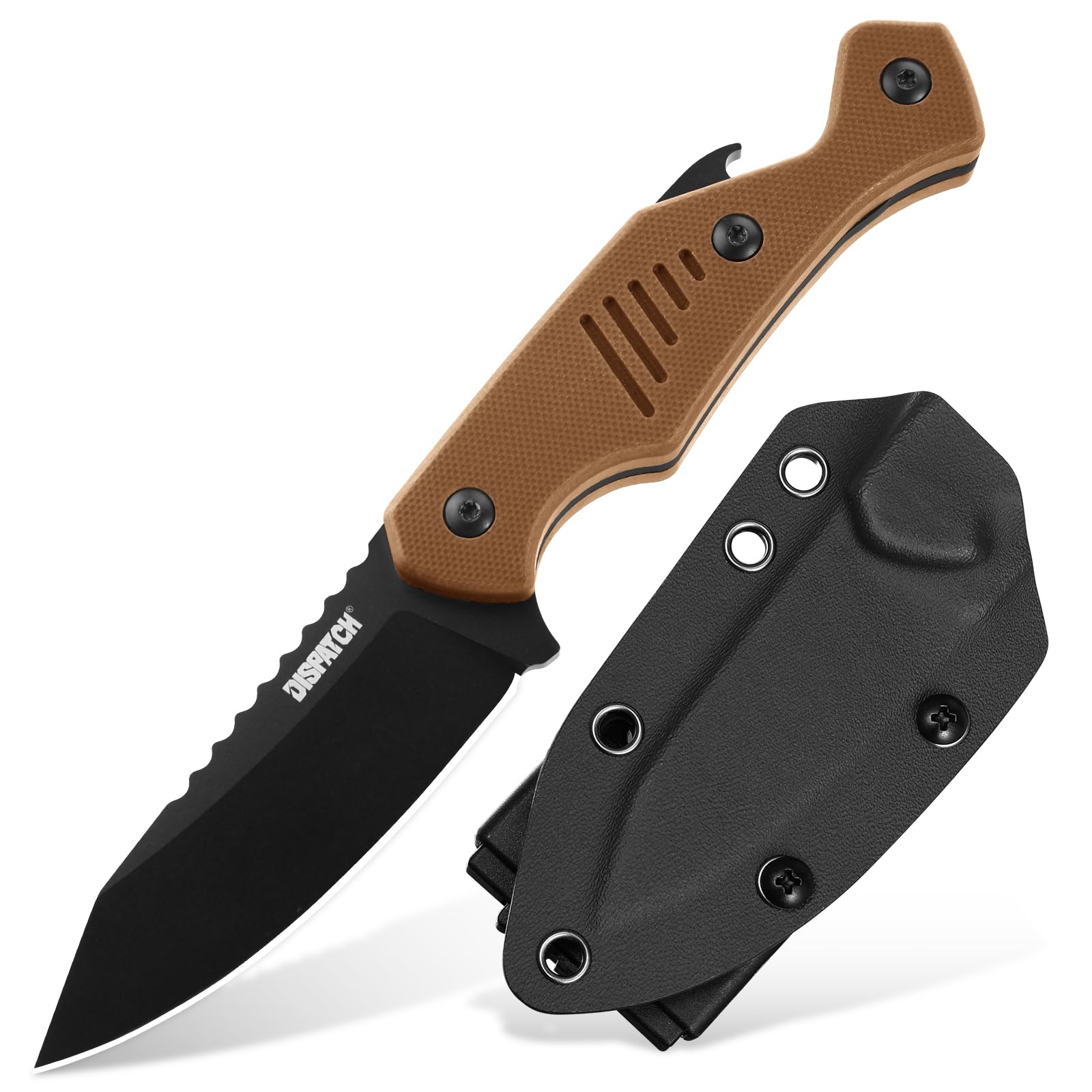 Fixed Blade Knife with Kydex Sheath, 3.15