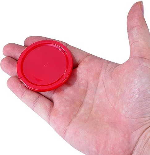 Miniatura 6 de Paquete de 5 mini discos de mesa de hockey de aire rojos de 2 pulgadas