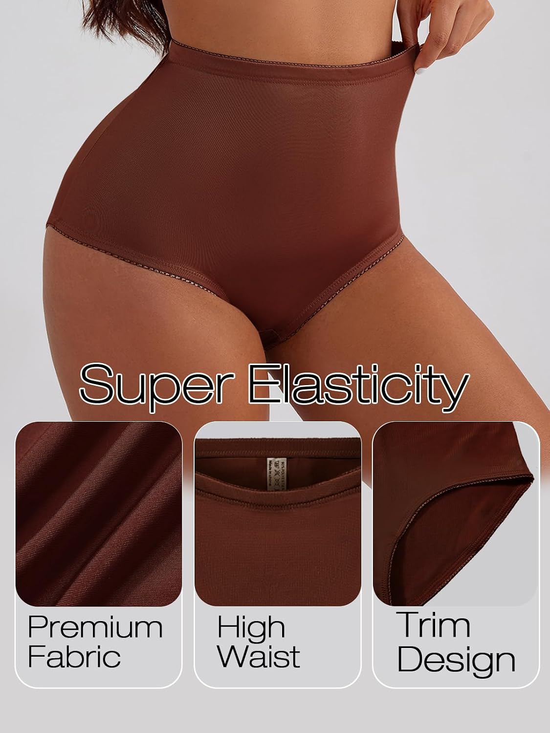 Women's High-Waist Tummy Control Girdle Panties Ladies Panties for Women Full Coverage Underwear