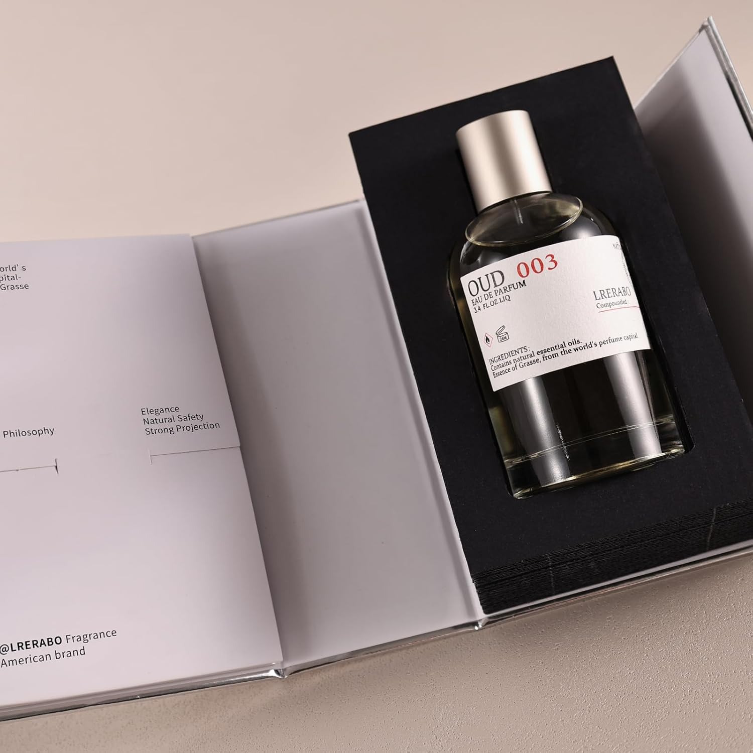 LRERABO Signature Edition No. 003 OUD Wood Eau de Parfum, Oriental Woody Long-Lasting Unisex Fragrance - Agarwood, Sandalwood, Vanilla - Clean & Vegan, Cruelty Free 3.4 fl. oz - Image 7