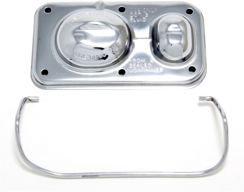 Tampa cromada do cilindro mestre de freio Trans-Dapt 9101 – 1 unidade