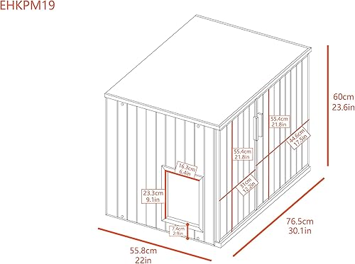 Miniatura 6 de New Age Pet ECOFLEX Promax - Caja de arena para gatos, color negro expreso, caja de arena compuesta de plástico de madera duradera para gatos con