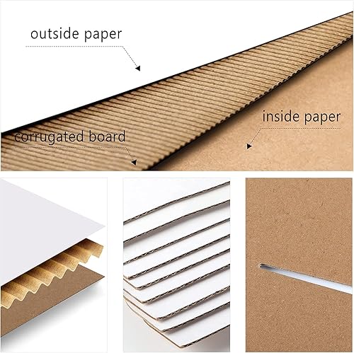 Miniatura 5 de RLAVBL Paquete de 50 cajas de envío pequeñas de 4.6 x 2.2 x 2.2 pulgadas, caja de cartón corrugado blanco para pequeñas empresas, envío y embalaje