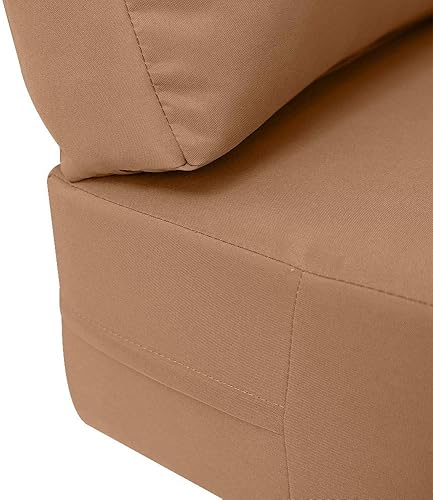 Miniatura 3 de *Solo funda*-Funda de almohada para respaldo de asiento profundo para exteriores, borde de cuchillo, medio-AD104