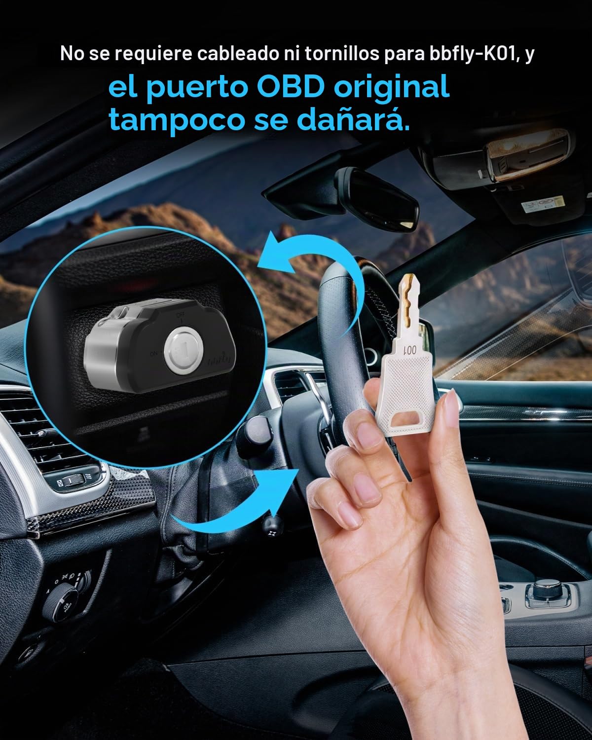 bbfly -K01 OBD2 Lock, dispositivo antirrobo de bloqueo de puerto OBD, dispositivo de bloqueo OBDII antirrobo para coche