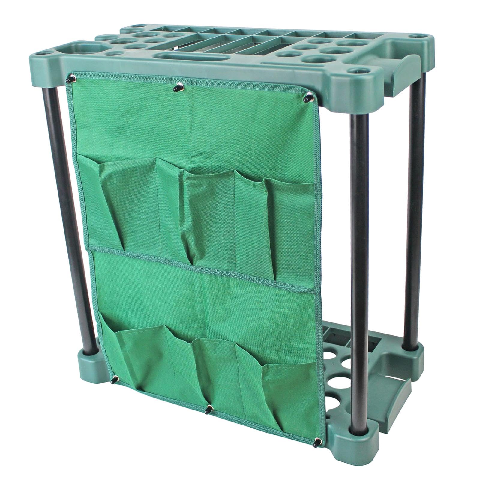 LOVIVER Organizzatore per Attrezzi da Giardino Rastrelliera per Attrezzi da Giardino Durevole Premium Contiene Attrezzi da Giardino Scaffale per Garage