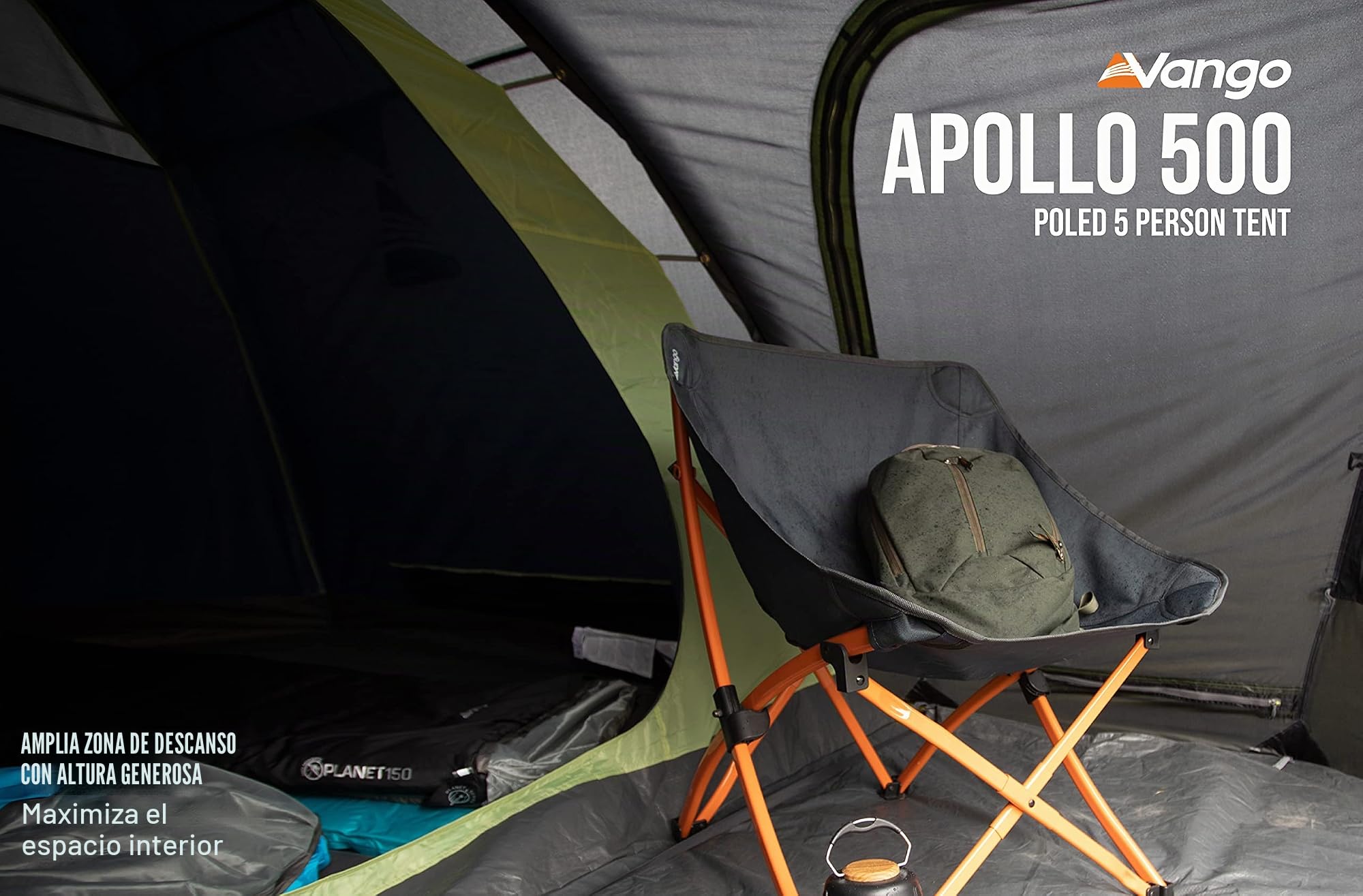 Vango Apollo 500 Dome Tent - 5 Man Tent [Amazon Exclusive]