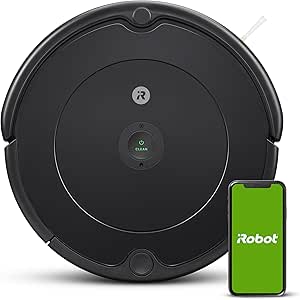 iRobot Roomba 692 WiFi Robot Vacuum Cleaner-Good for Carpets and Hard Floor Surfaces, Dirt Detection Technology, 3 Stage Cleaning System, Smart Home and App Control, Individual Suggestions, Voice Control Compatible