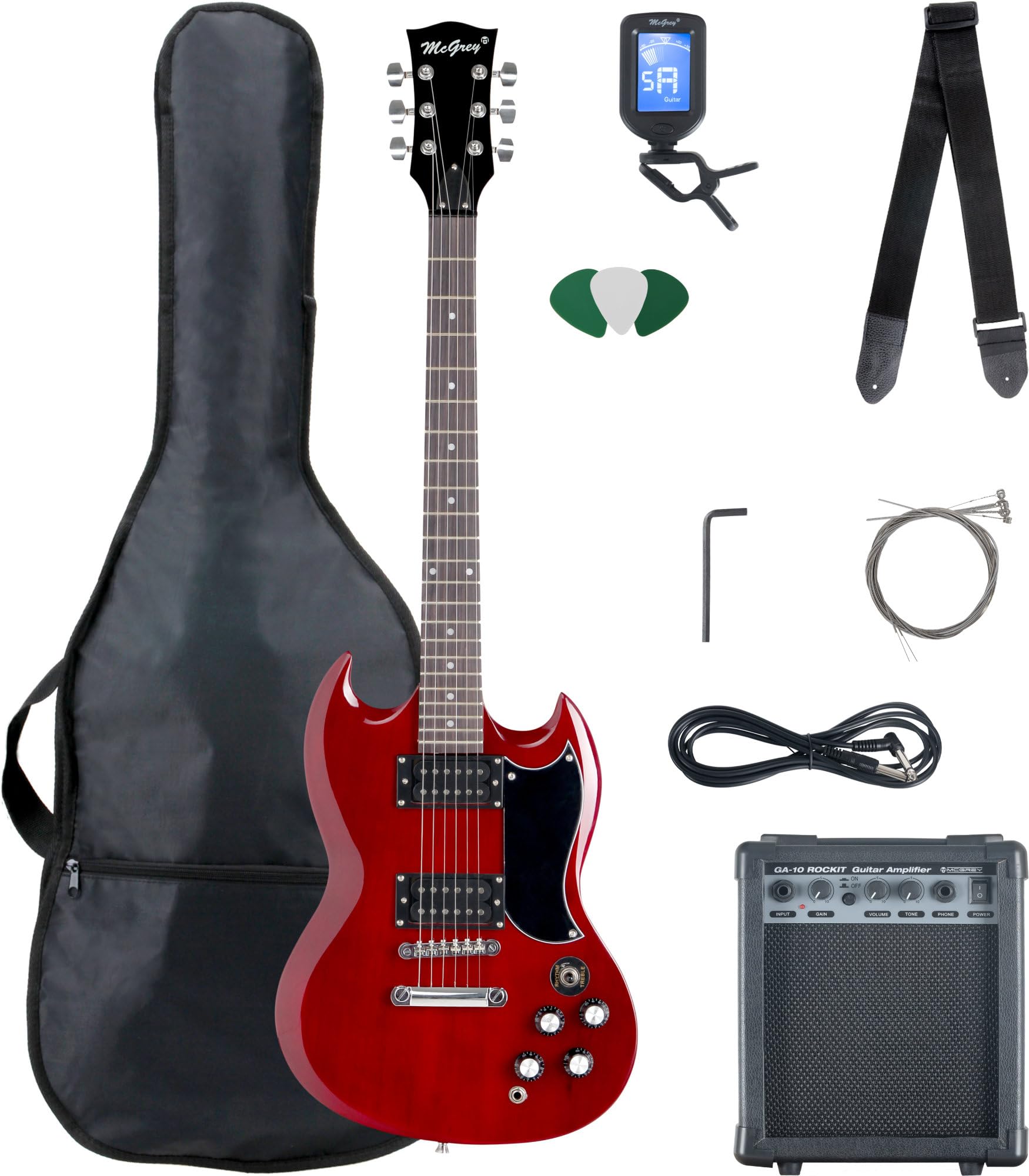 McGrey Rockit Double Cut Set Complet Guitare Électrique
