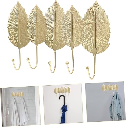 Miniatura 4 de LABRIMP Ganchos de cuatro hojas de alta resistencia para abrigos, gancho para el hogar, gancho decorativo para toallas de ducha, colgador de ropa de
