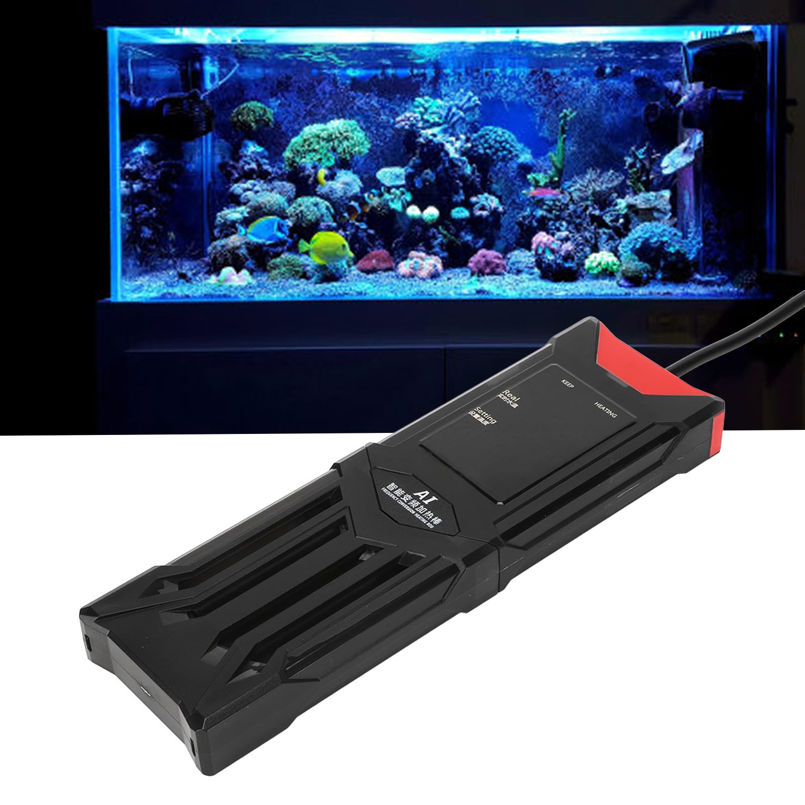 Riscaldatore per Acquario, Riscaldatore Automatico per Acquario da 500 W per Acquari Inferiori a 300 Litri (Spina Europea 220 V)