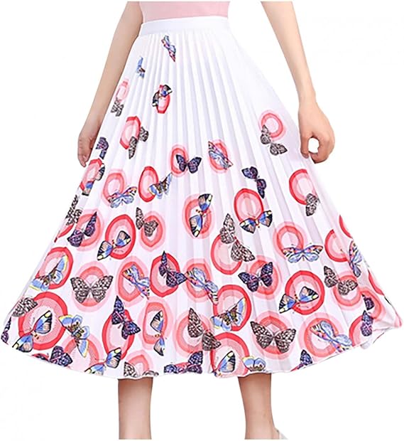 Amazon ボトムス レディース オフィス スカート レディース 春夏 ロングスカート 原宿系 着痩せ ボトムス 花柄 シルエット チュール スカート エレガント きれいめ 腰巻風スカート カジュアル 膝下丈 ロング スカート セクシー オシャレ 代 30代 Free Size ピンク