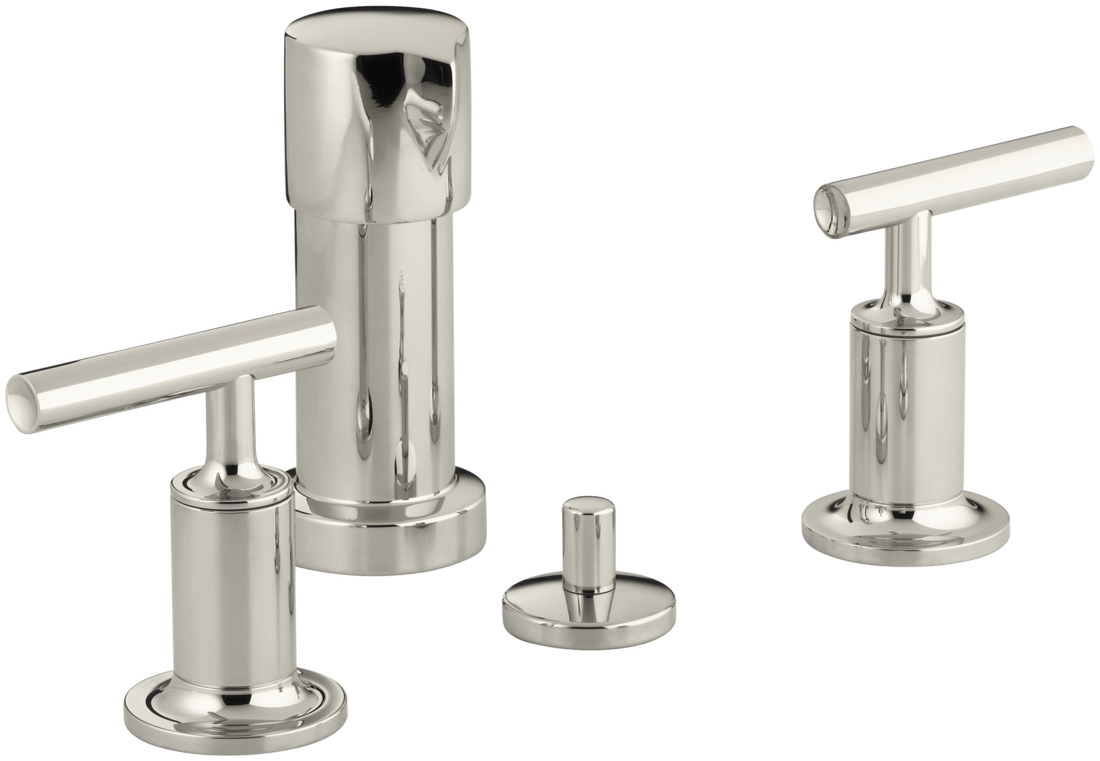 KOHLER 14431-4-SN Purist Vertical Spray Bidet Faucet with Lever