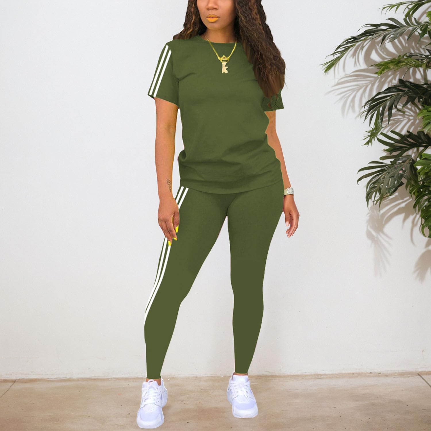 Nimsruc Two Piece Sets For Women Summer Casual Sweatsuits - Image 4