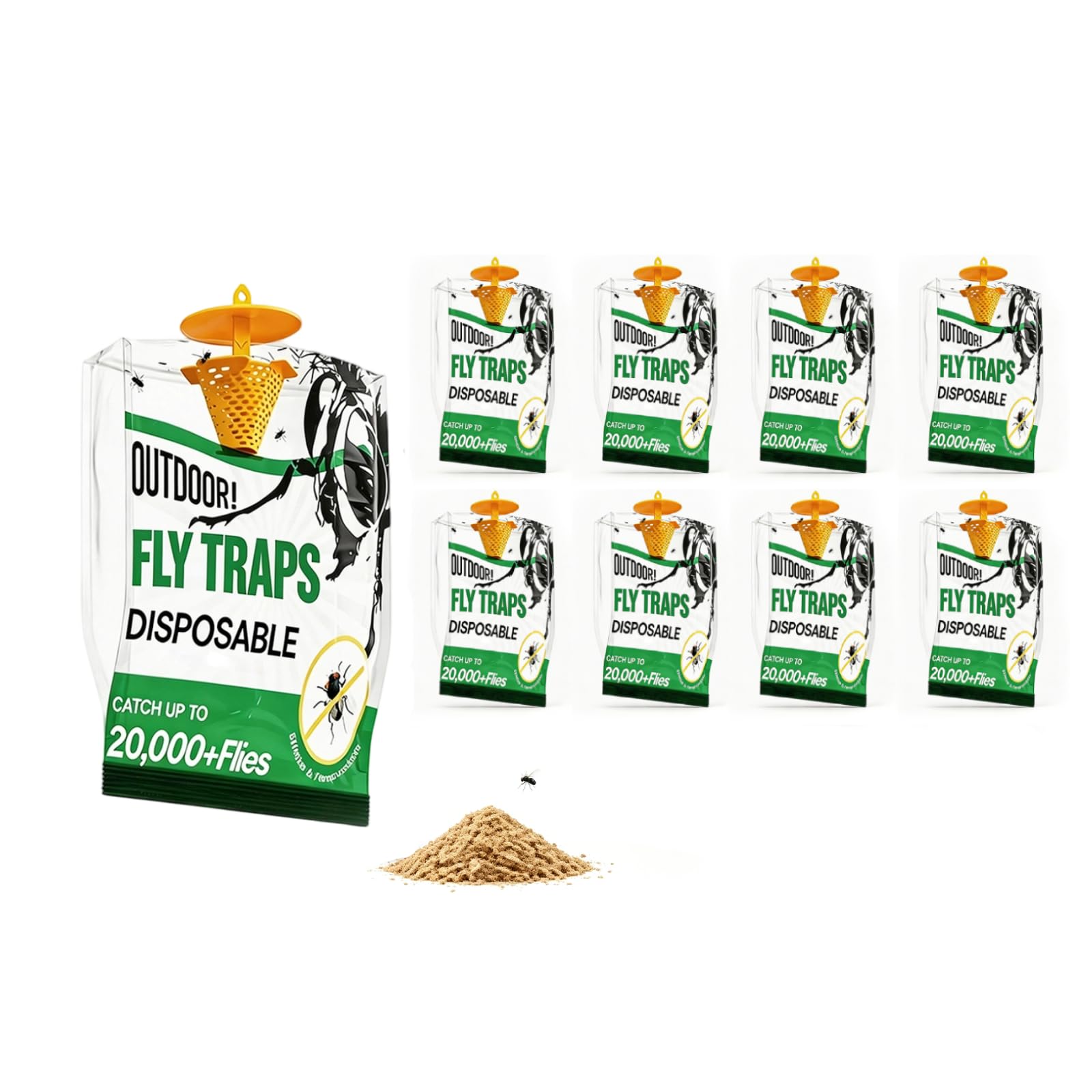 Scarilpest Fly Traps Outdoor 9 Pack